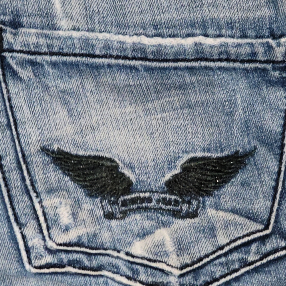 Robin Jeans Distressed Mens‎ Size 33x28 Blue B24 - Picture 8 of 11